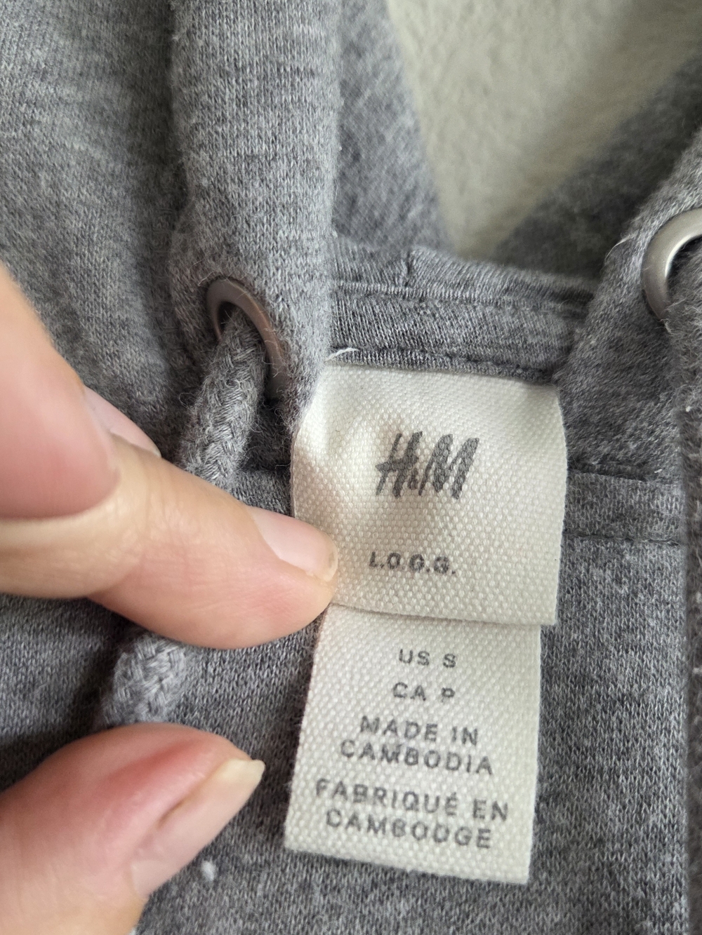 H&M Friends Gray Hoodie with Drawstring - Picture 3 of 3